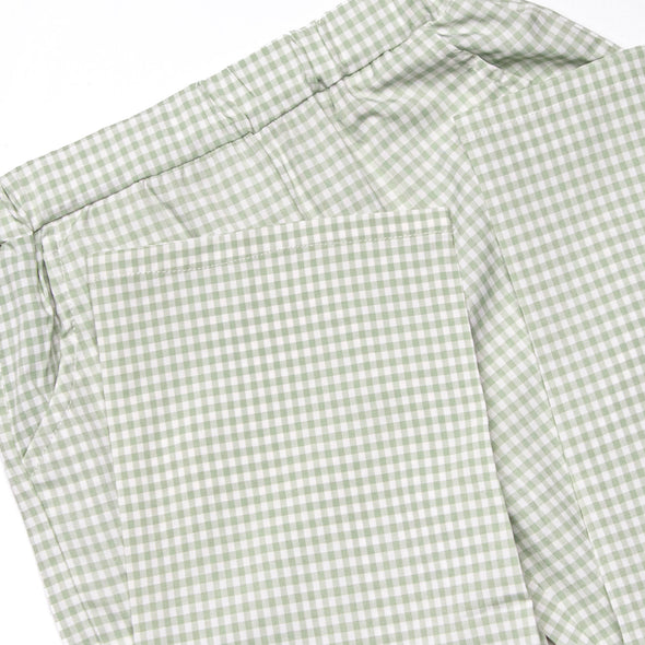 Garden Gingham Pant Set, Green