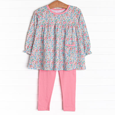 Fan Favorite Florals Legging Set, Pink