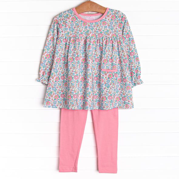 Fan Favorite Florals Legging Set, Pink