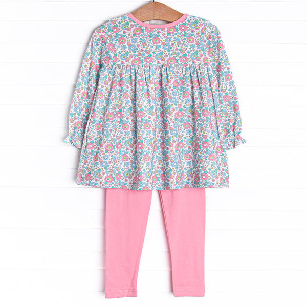 Fan Favorite Florals Legging Set, Pink