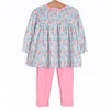 Fan Favorite Florals Legging Set, Pink