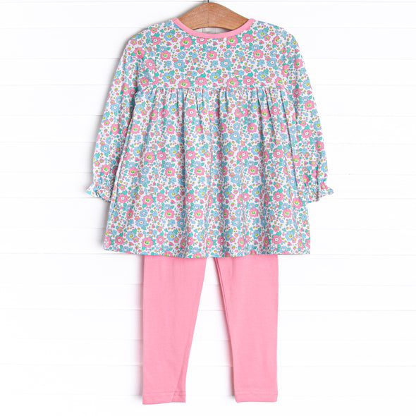 Fan Favorite Florals Legging Set, Pink