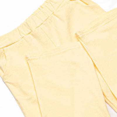 Charles Long Sleeve Pant Set, Yellow and Medium Blue Stripe