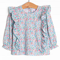 Fan Favorite Florals Top, Green