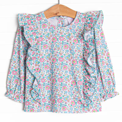 Fan Favorite Florals Top, Green