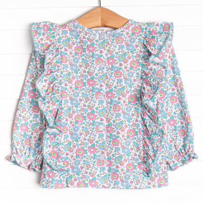 Fan Favorite Florals Top, Green