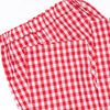 Chasing Tails Smocked Pant Set, Red Check