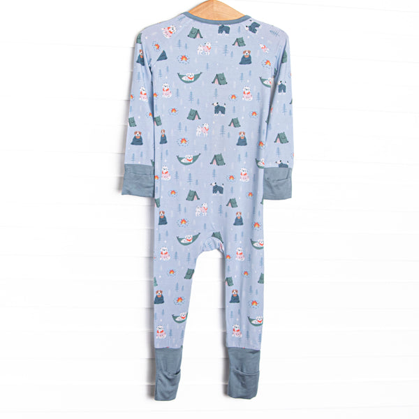 Campfire Friends Bamboo Zippy Pajama, Blue