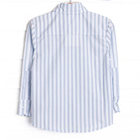 Bleu: Conrad Button-Up Shirt, Blue Stripe