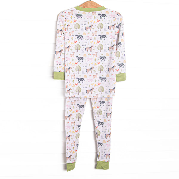 Down South Days Bamboo Pajama Set, Green