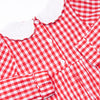 Chasing Tails Smocked Boy Romper, Red Check