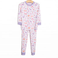  This set&nbsp;is made of the extremely soft, stretchy bamboo viscose fabric that feels like butter and features a magical animal print. 