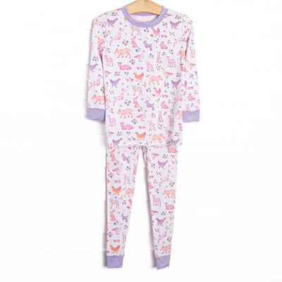  This set&nbsp;is made of the extremely soft, stretchy bamboo viscose fabric that feels like butter and features a magical animal print. 