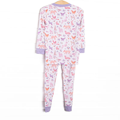 Fairytale Farm Bamboo Pajama Set, Purple