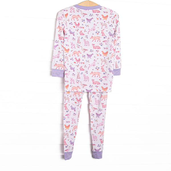 Fairytale Farm Bamboo Pajama Set, Purple