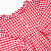 Chasing Tails Smocked Dress, Red Check