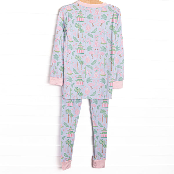 East, Wind, Luck Bamboo Pajama Set, Pink