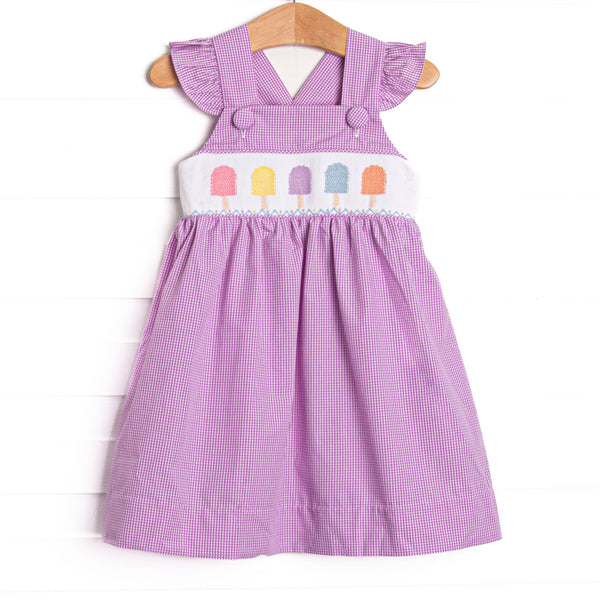 Tuesday Treats Smocked Dress, Purple