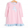 Prancin' Pony Applique Dress, Pink Stripe