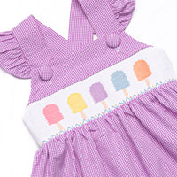 Tuesday Treats Smocked Dress, Purple