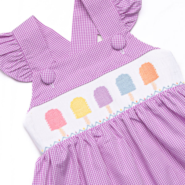 Tuesday Treats Smocked Dress, Purple