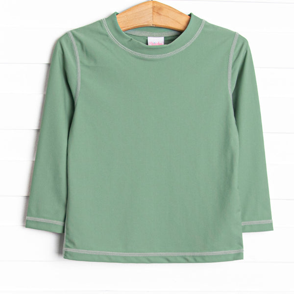 Pacific Palms Long Sleeve Rash Guard, Green