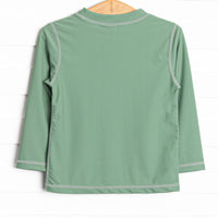 Pacific Palms Long Sleeve Rash Guard, Green
