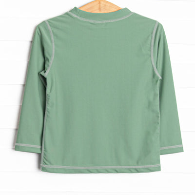 Pacific Palms Long Sleeve Rash Guard, Green