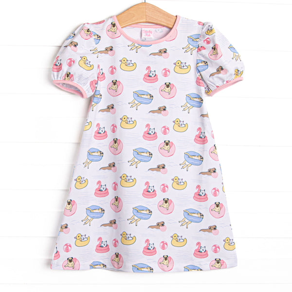 Pool Day Pooch Dress, Pink