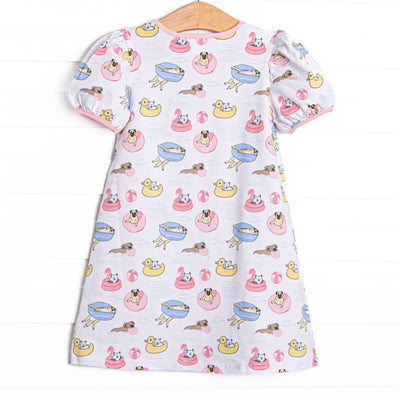 Pool Day Pooch Dress, Pink