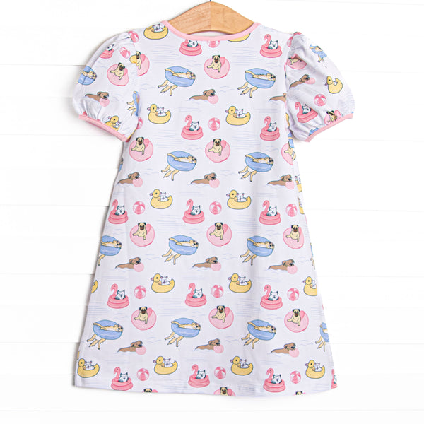 Pool Day Pooch Dress, Pink