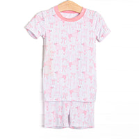 This set is made of the extremely soft, stretchy bamboo viscose fabric that feels like butter and features a poodle print.