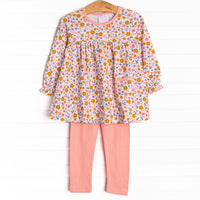 Marigold Market Legging Set, Pink