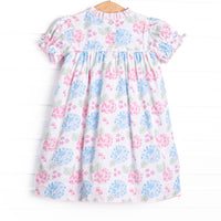 Bleu: Kennedy Smocked Dress, Pink