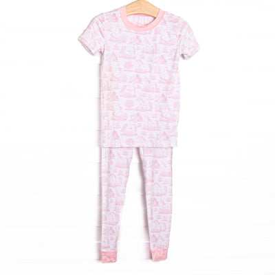 This set is made of the extremely soft, stretchy bamboo viscose fabric that feels like butter and features a unicorn print. 
