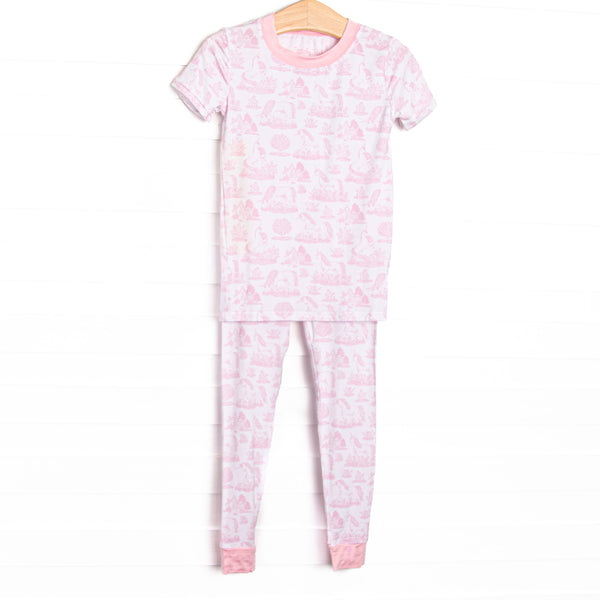 This set is made of the extremely soft, stretchy bamboo viscose fabric that feels like butter and features a unicorn print. 