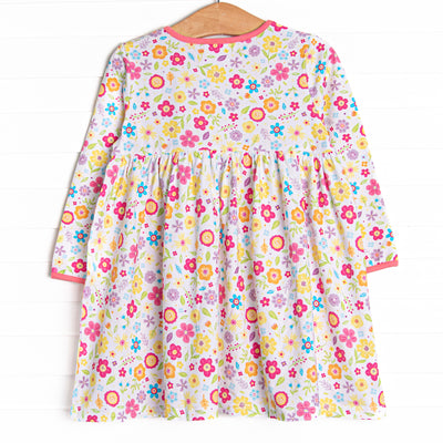Funky Town Florals Pocket Dress, Pink