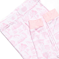 Fabled Fairytale Bamboo Pajama Short Sleeve Set, Pink