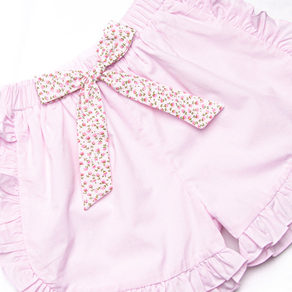 Bleu: Florence Applique Short Set, Pink