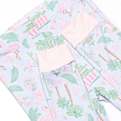 East, Wind, Luck Bamboo Pajama Set, Pink