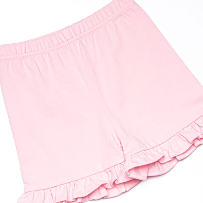 Cottontail Classic Applique Ruffle Short Set, Mint Seersucker