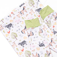 Down South Days Bamboo Pajama Set, Green