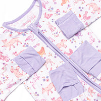 Fairytale Farm Bamboo Zippy Pajama, Purple