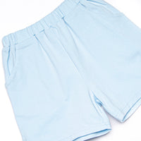 Cottontail Classic Applique Short Set, Mint Seersucker