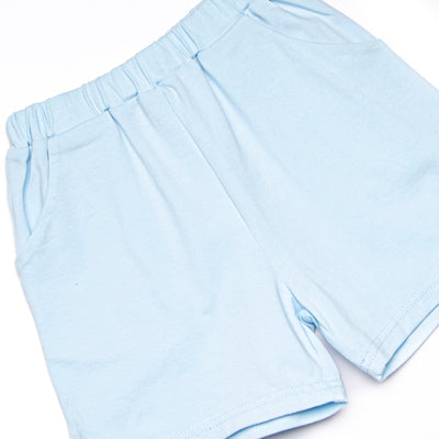 Cottontail Classic Applique Short Set, Mint Seersucker