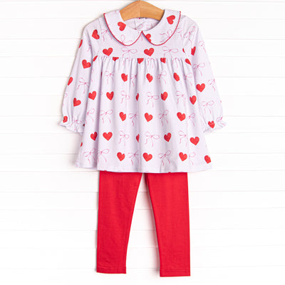 You're All Mine Legging Set, Red