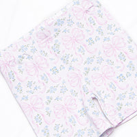 Silken Petals Bamboo Pajama Short Set, Pink