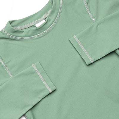 Pacific Palms Long Sleeve Rash Guard, Green