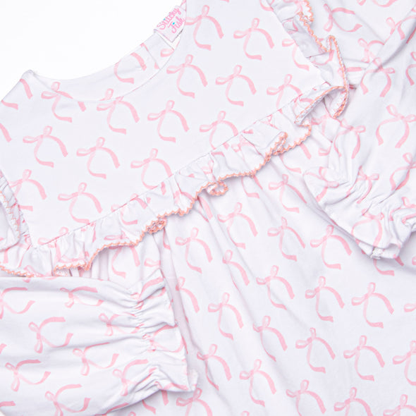 Brooklyn Bows Diaper Set, Pink
