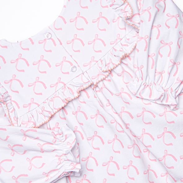 Brooklyn Bows Diaper Set, Pink
